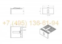 RLS-BR-M-8075 Кронштейн средний RLS M 80x75