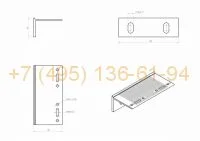 RLS-BR-L-60125 Кронштейн большой RLS L 60x125