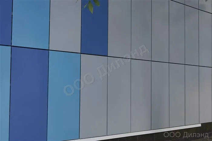 Алюминиевые композитные панели (АКП) на фасаде — REVENTAL, ООО Дилэнд, Москва